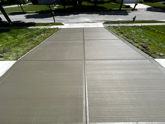 driveway re-done concrete